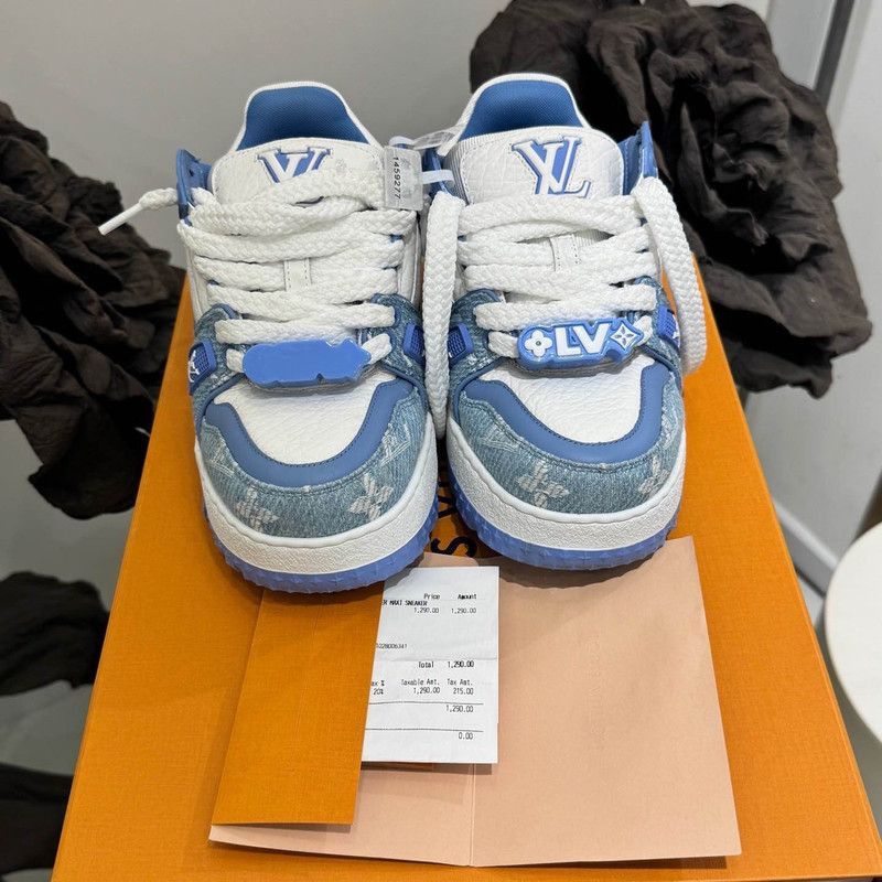 Louis Vuitton Louis Vuitton Trainer Maxi Low-Top Sneakers -2508 Size US 5.5 / EU 38 - 2 Thumbnail