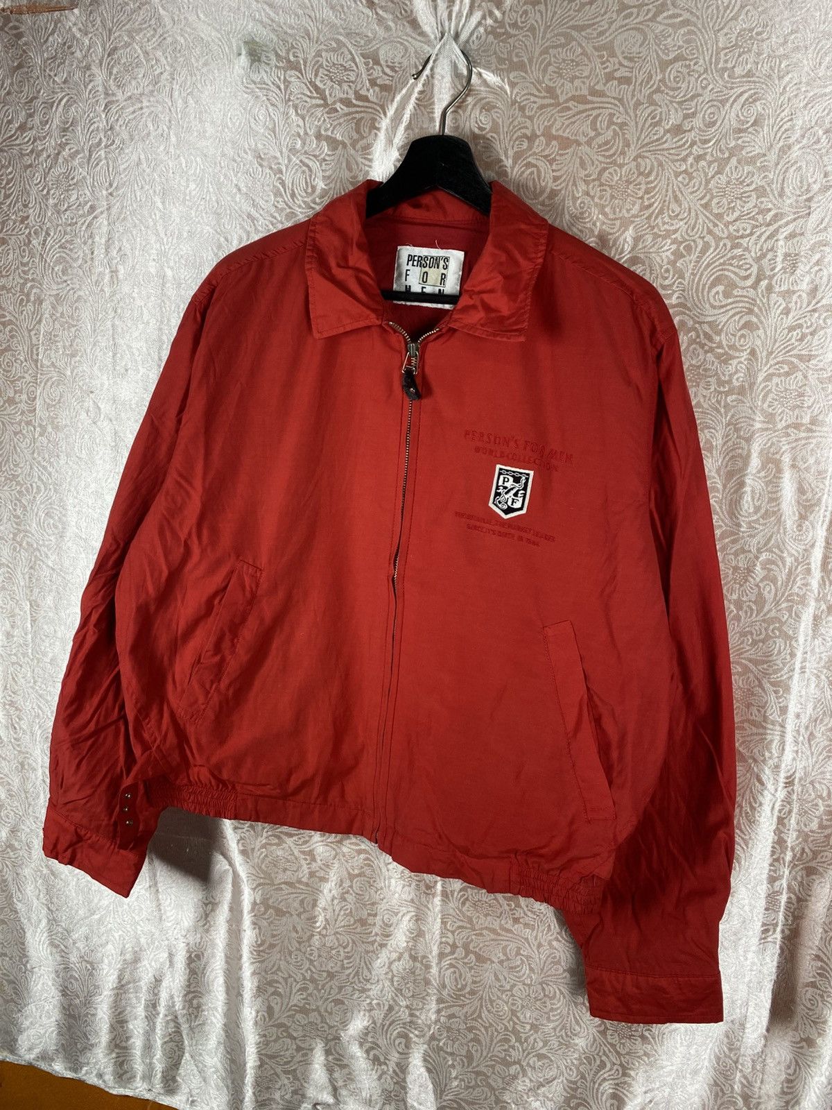 PERSON'S Vintage Person’s For Men Red Windbreaker Jacket Size US M / EU 48-50 / 2 - 4 Thumbnail