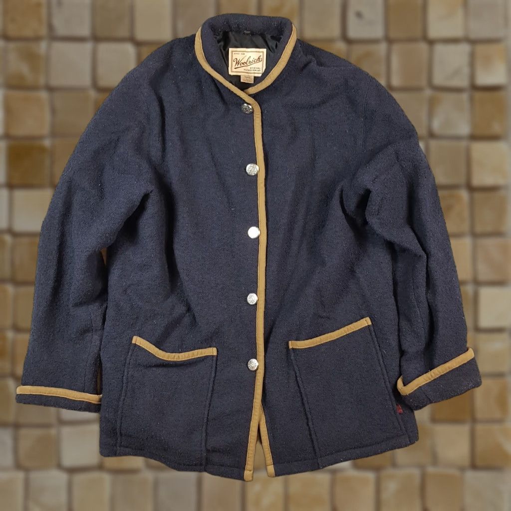 Vintage Vintage Woolrich Women's Wool Button-Up Cardigan Sweater L Fall Winter Casual Retro 90s Size L / US 10 / IT 46 - 1 Thumbnail