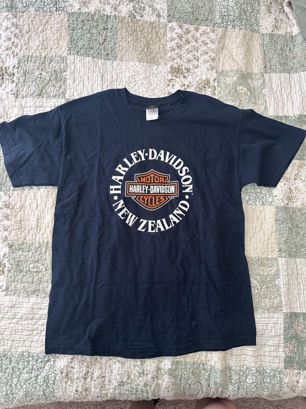 Harley Davidson Vintage Harley Davidson New Zealand Size US L / EU 52-54 / 3 - 1 Thumbnail
