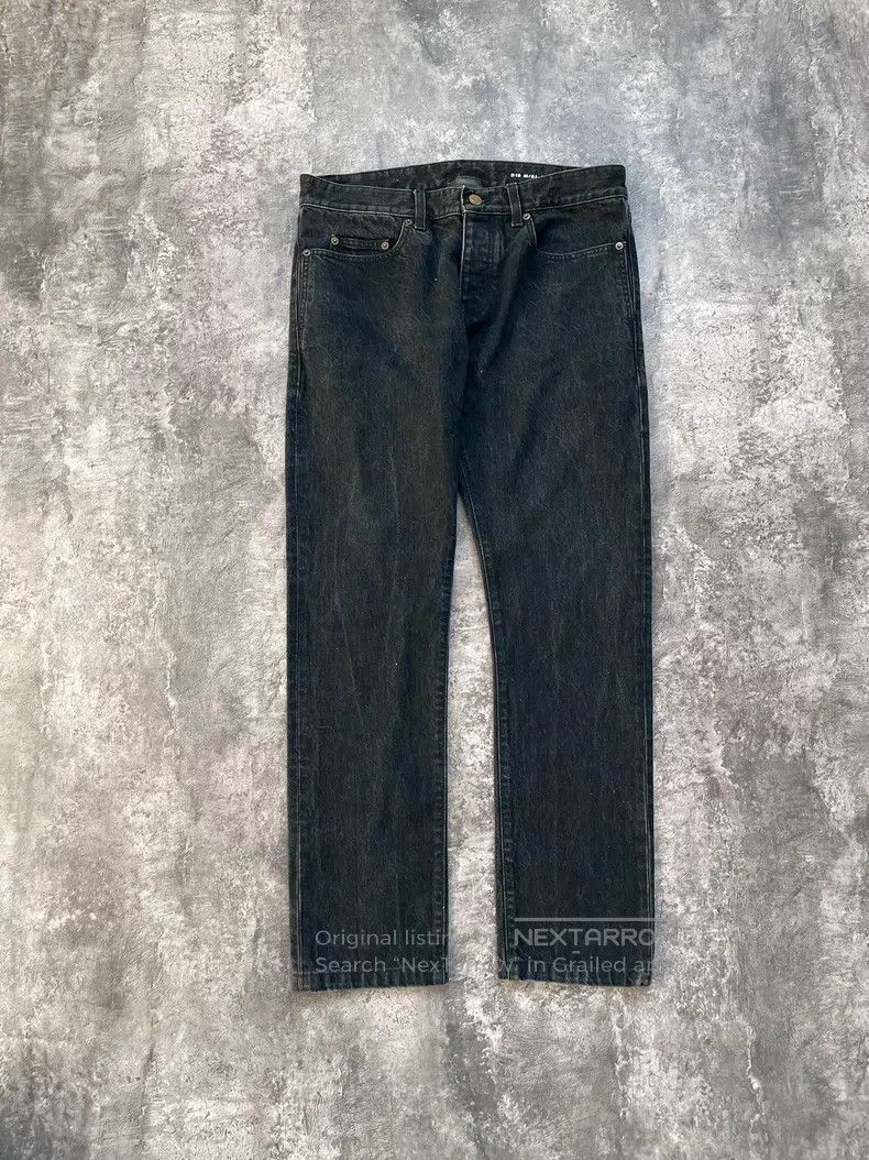 Saint Laurent Paris Saint Laurent Paris Black gray washed straight-leg denim j Size US 32 / EU 48 - 1 Thumbnail