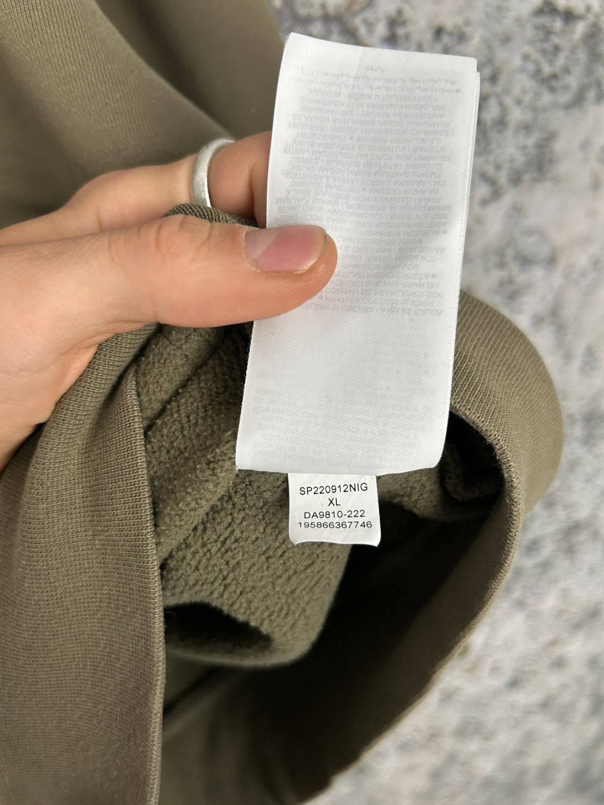 Jordan Brand Jordan Brand Air Hoodie Zip Khaki Streetwear Rap Baggy Skate Size US XL / EU 56 / 4 - 8 Thumbnail