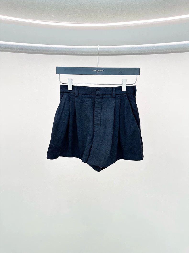 Saint Laurent Paris Saint Laurent Paris Black shorts Size 37" - 1 Thumbnail
