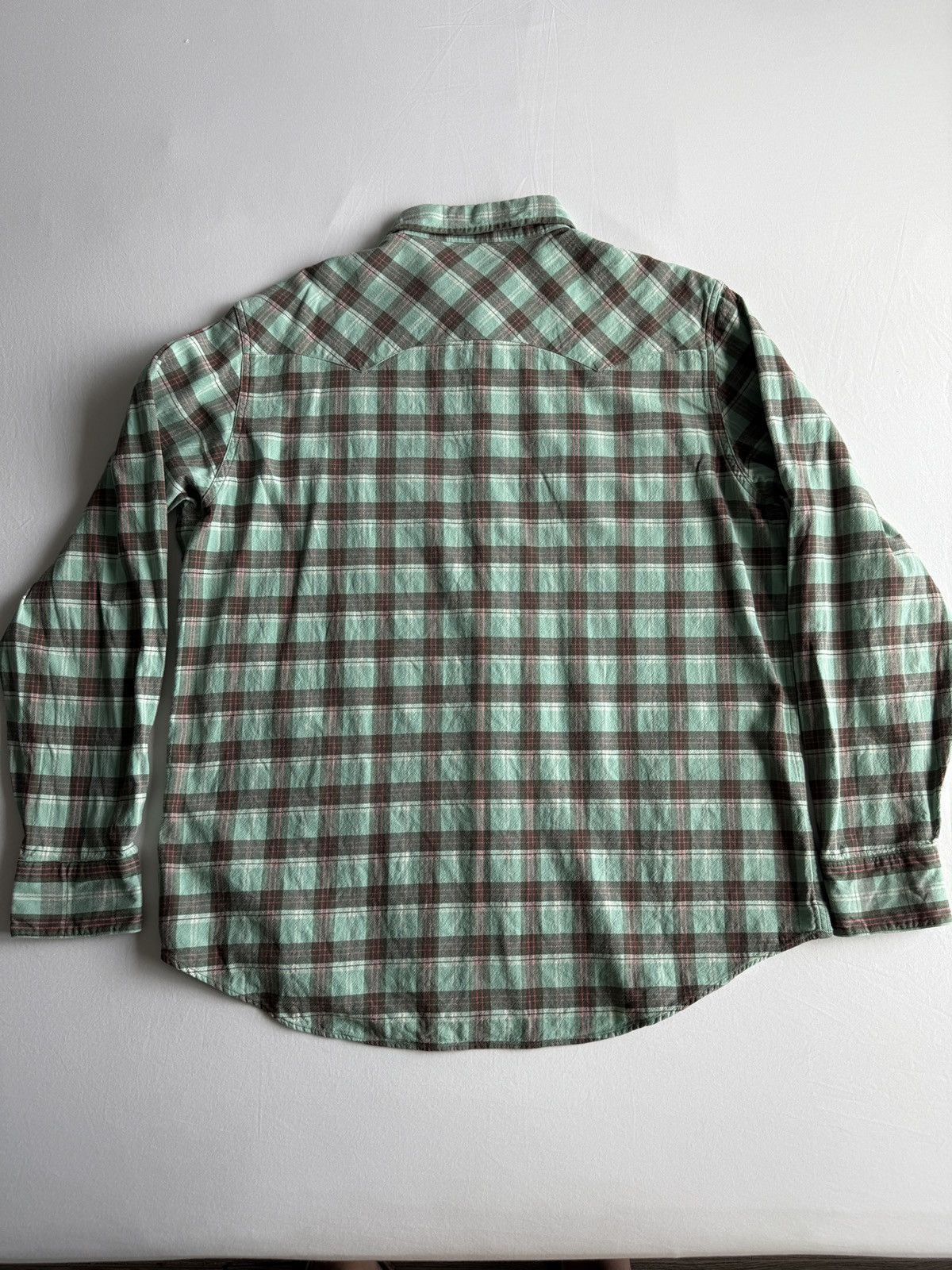 Ralph Lauren RRL Ralph Lauren Western Ranch Plaid Cotton Workshirt Size US XXL / EU 58 / 5 - 2 Thumbnail