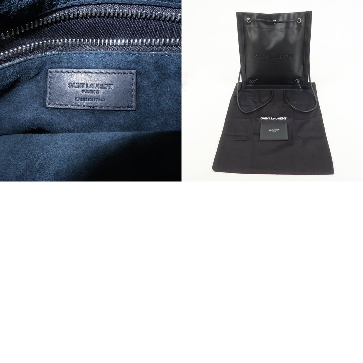 Saint Laurent Paris Saint Laurent City Calfskin Backpack Black Size ONE SIZE - 8 Thumbnail