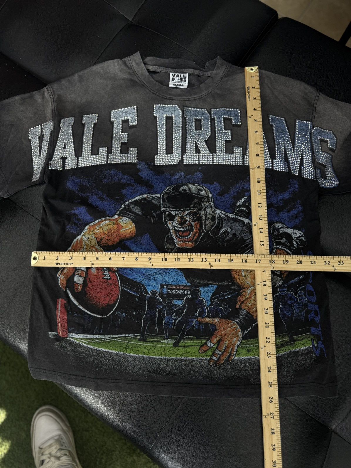 Vale Valley Stone Football Tee Shirt Shiny Size S (NEW) Size US S / EU 44-46 / 1 - 6 Thumbnail