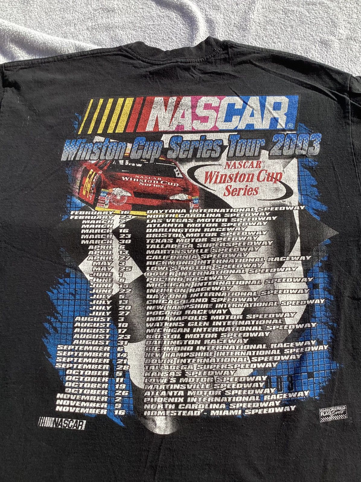 NASCAR Vintage 2003 NASCAR Winston cup series tour T-shirt Size US XL / EU 56 / 4 - 4 Thumbnail