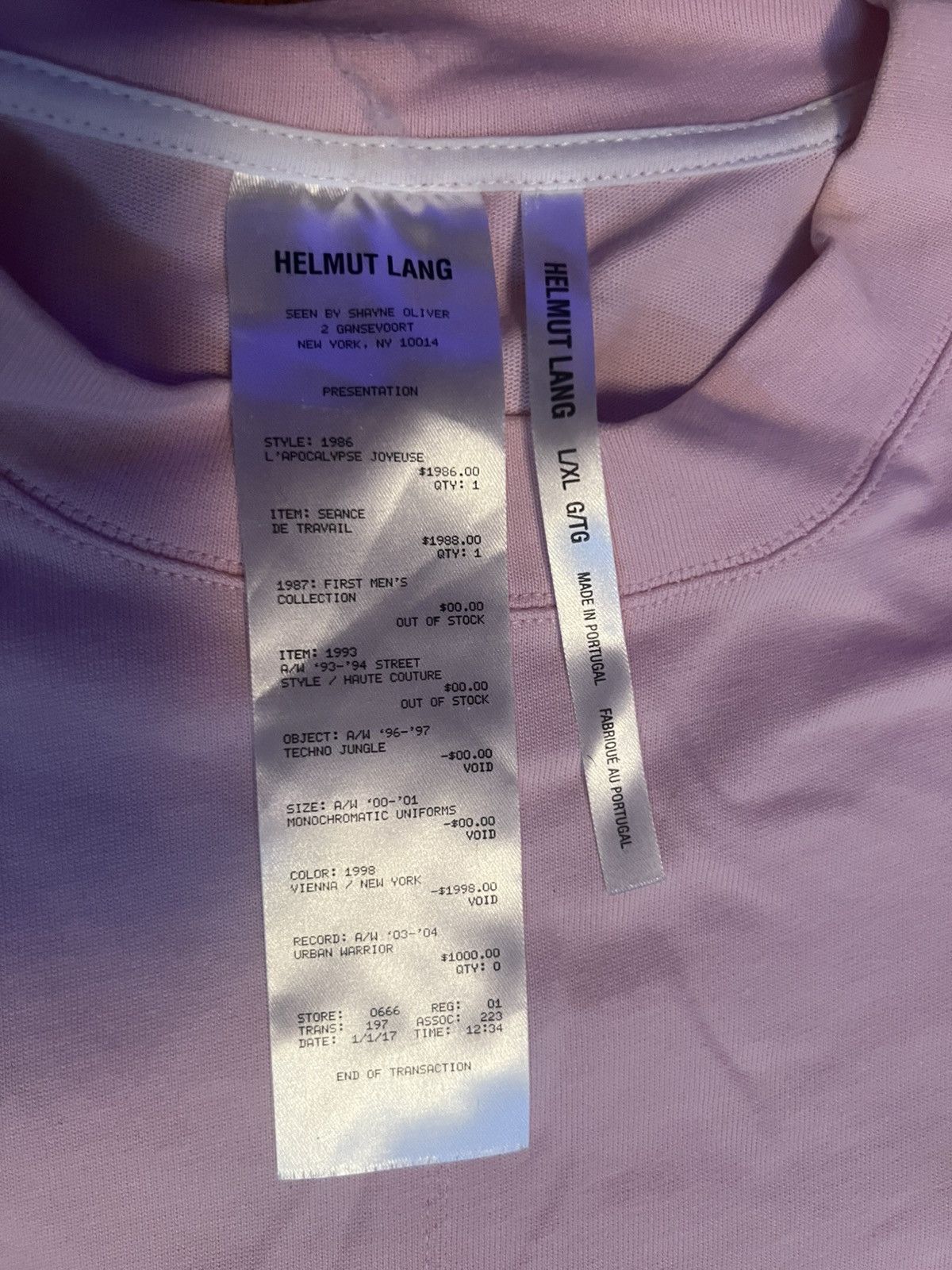 Helmut Lang Helmut Lang Tshirt Size US XL / EU 56 / 4 - 3 Thumbnail