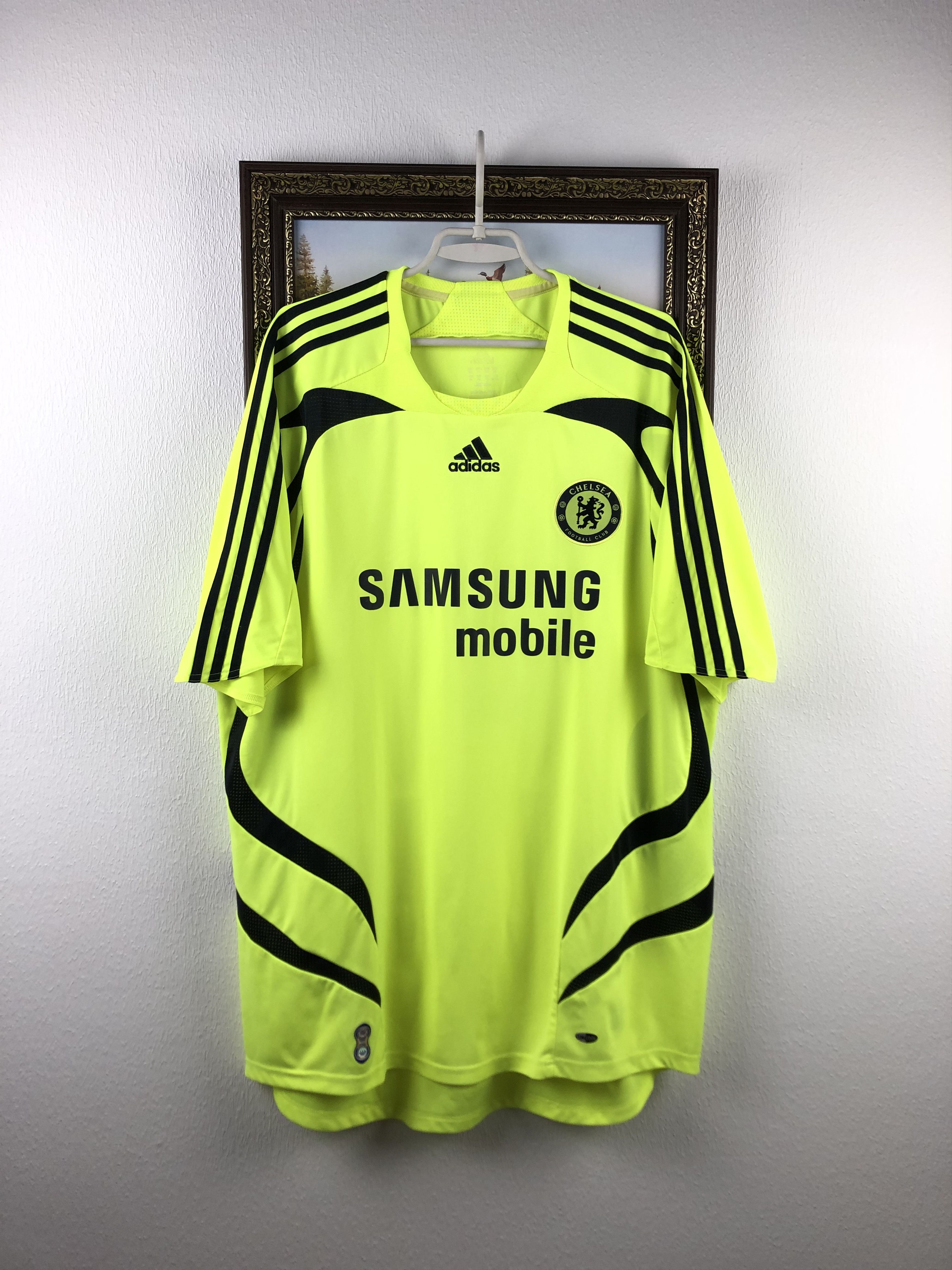 Adidas Chelsea football shirt 2007 Soccer #8 Lampard Adidas Jersey Size US XXL / EU 58 / 5 - 3 Thumbnail