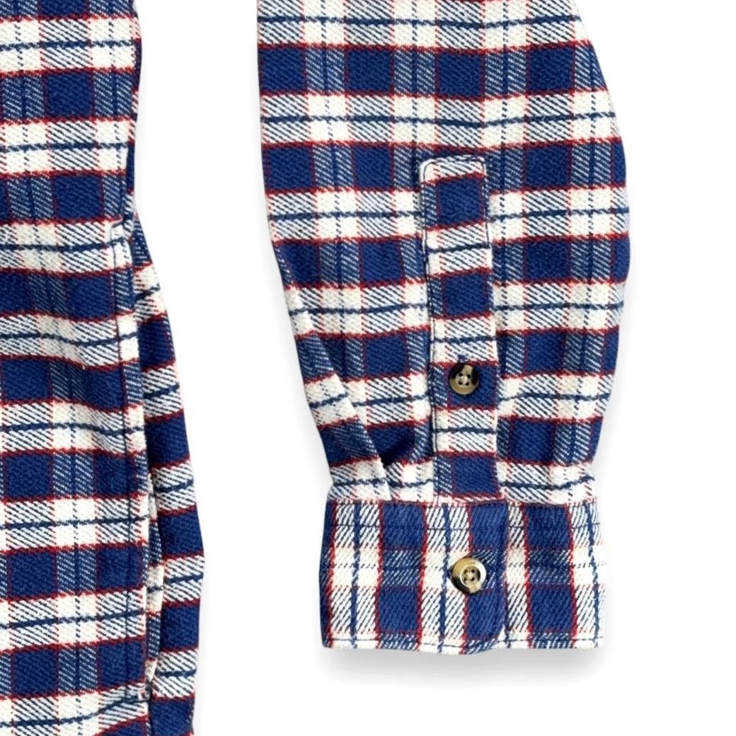 Lee Lee Shirt Plaid Flannel Shacket Workwear Pocket Button-Up Adult SMALL Blue White Red Size US S / EU 44-46 / 1 - 7 Thumbnail