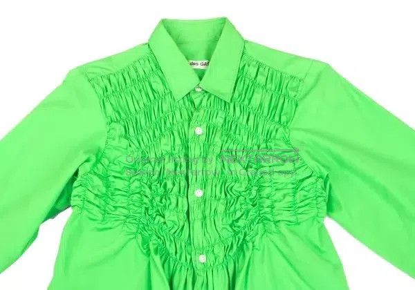 Comme des Garcons Comme Des Garcons Green Retro Lace Shirt Size XS / US 0-2 / IT 36-38 - 4 Thumbnail