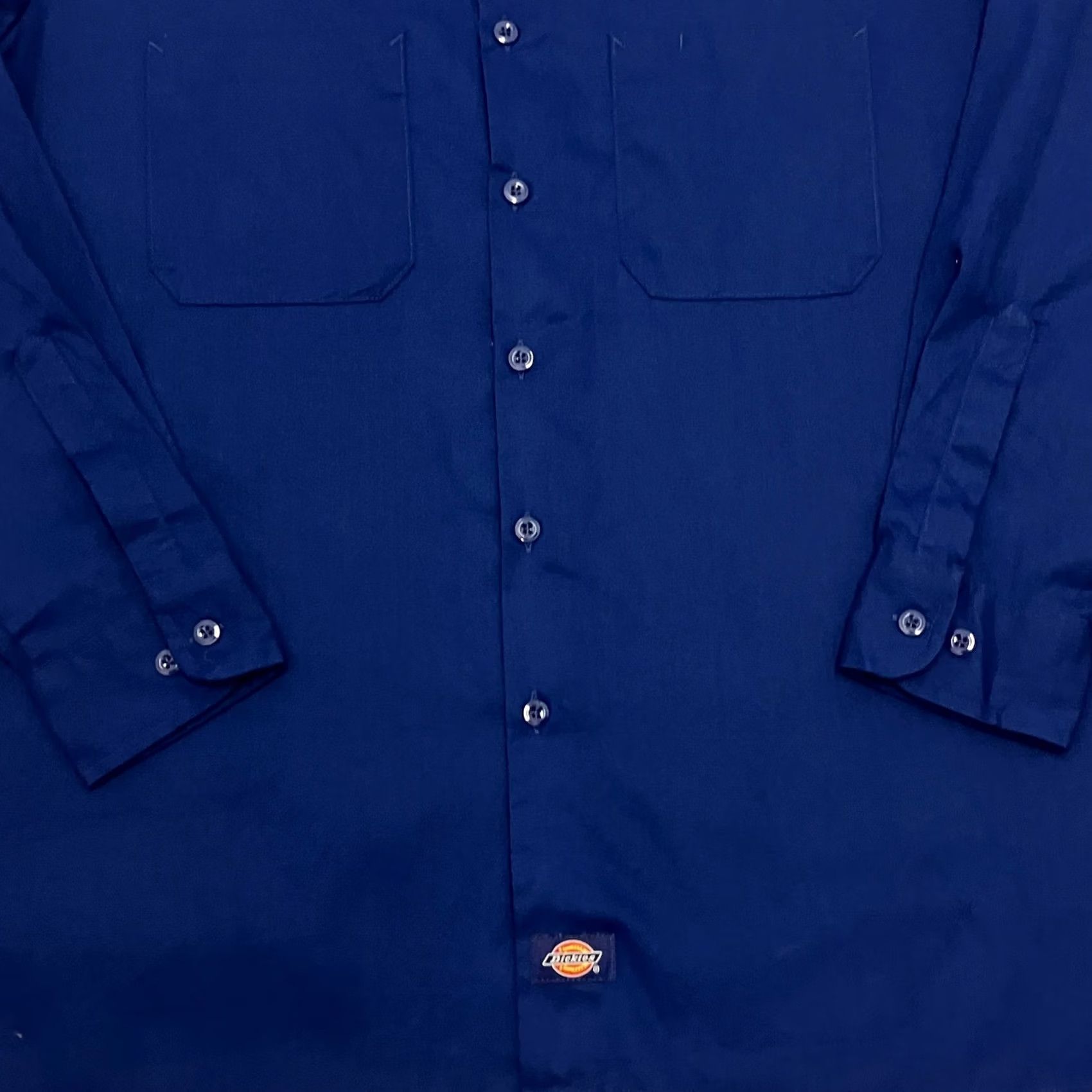 Dickies Dickies Work Shirt Mens Large Long Sleeve Blue Button Up Contrast Panel Size US L / EU 52-54 / 3 - 2 Thumbnail