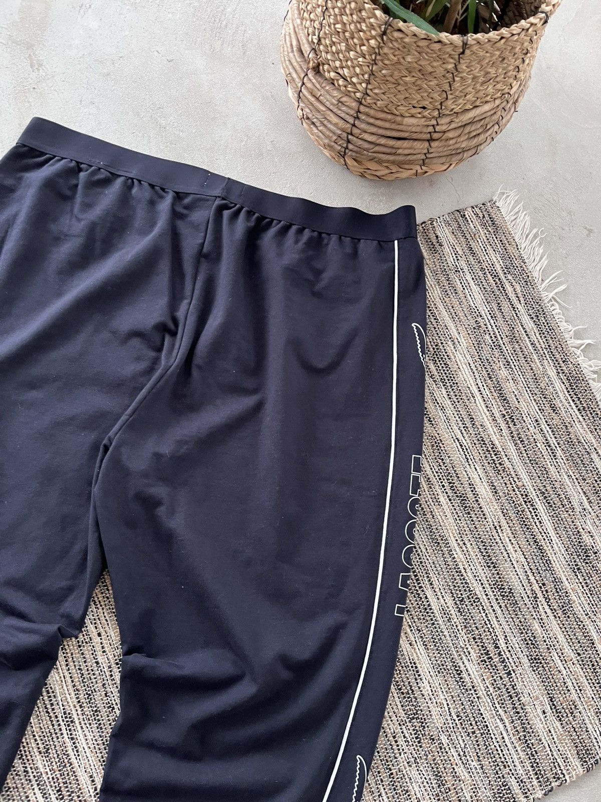Lacoste Rare Lacoste Navy Pyjama bottoms Y2K Avantgarde Sweatpants Size US 38 / EU 54 - 10 Thumbnail