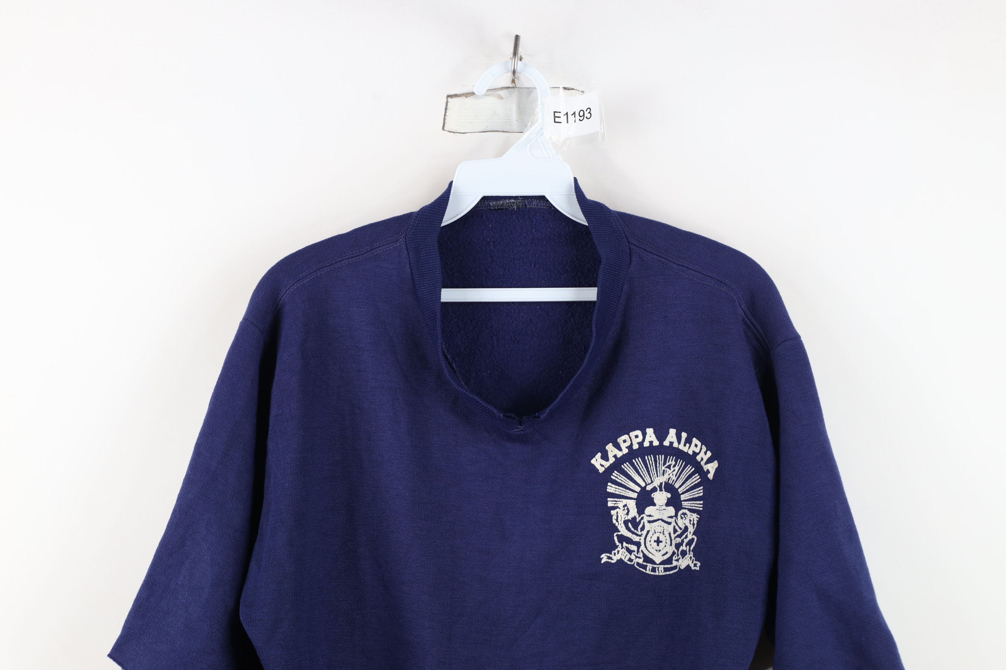 Vintage Vintage 50s 60s Alpha Order Short Sleeve Sweatshirt USA Size L / US 10 / IT 46 - 2 Thumbnail