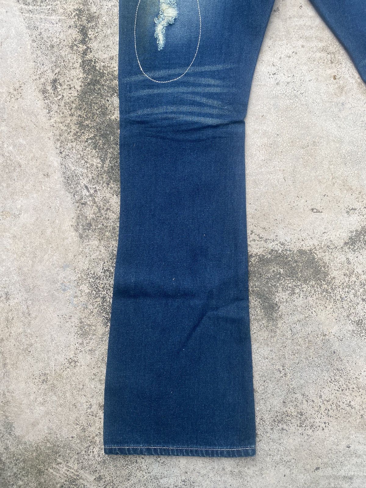 If Six Was Nine × Japanese Brand Flare Jeans Dal Fellow Distressed Patch work Size US 31 - 17 Thumbnail
