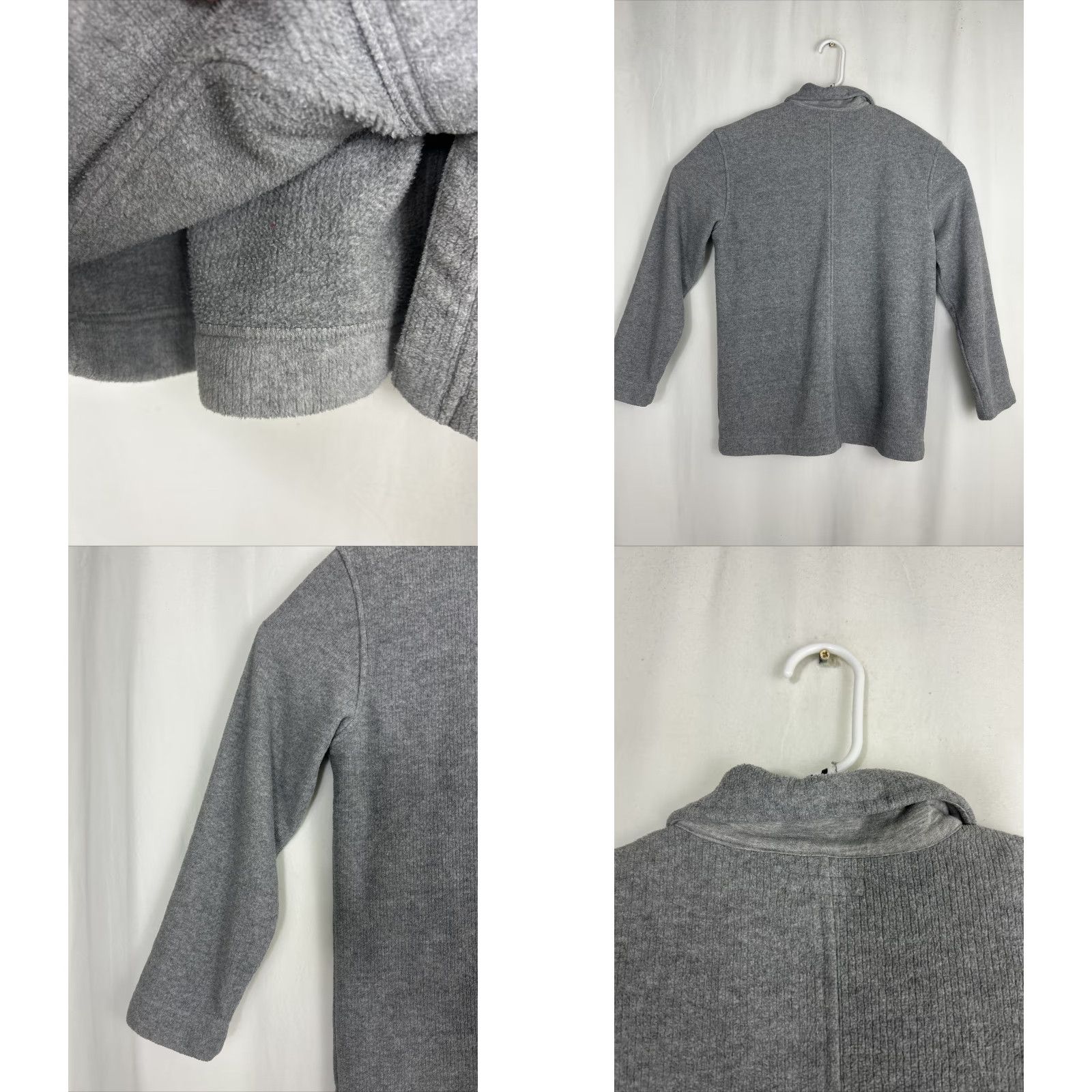 J.Crew J.CREW Cardigan Mens Small Polyester Blend Collared Button Up Gray Pockets Sweater Size US S / EU 44-46 / 1 - 8 Thumbnail
