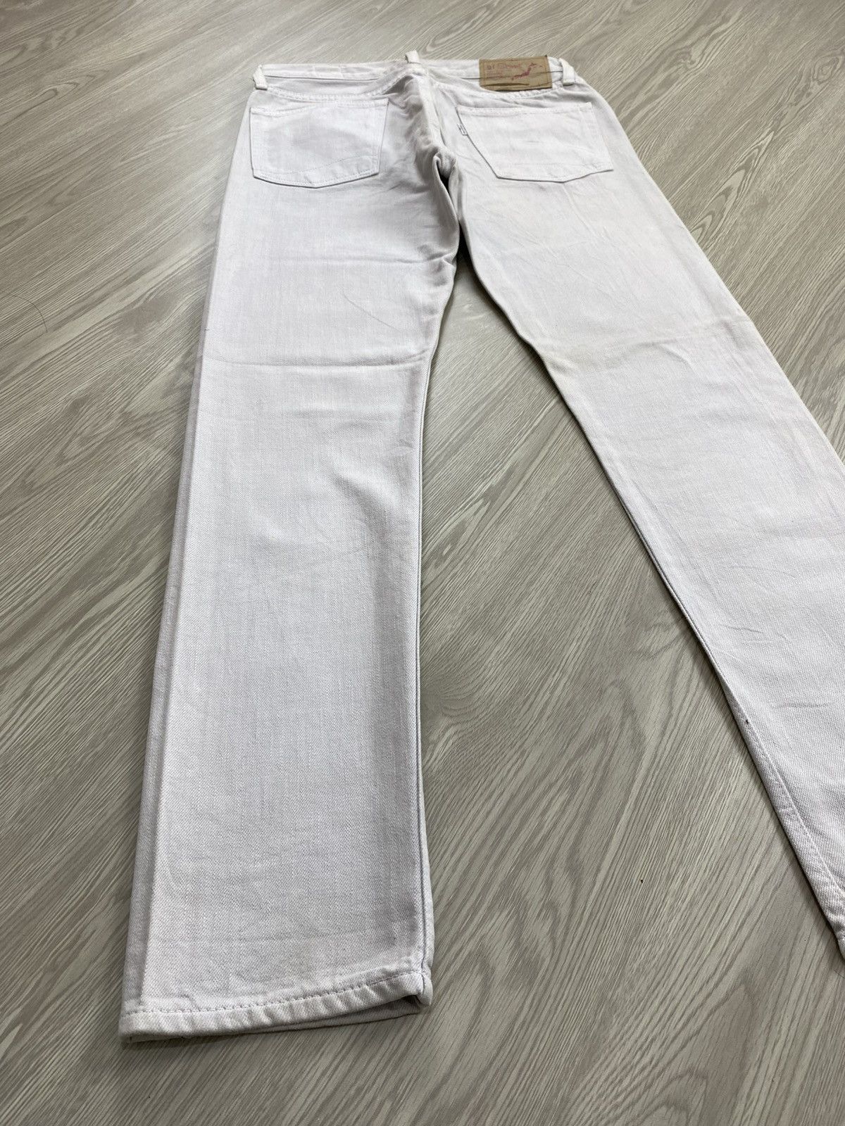 Evan Kinori × Orslow Vintage Orslow Japan Broken White Straight Jeans Size US 29 - 16 Thumbnail