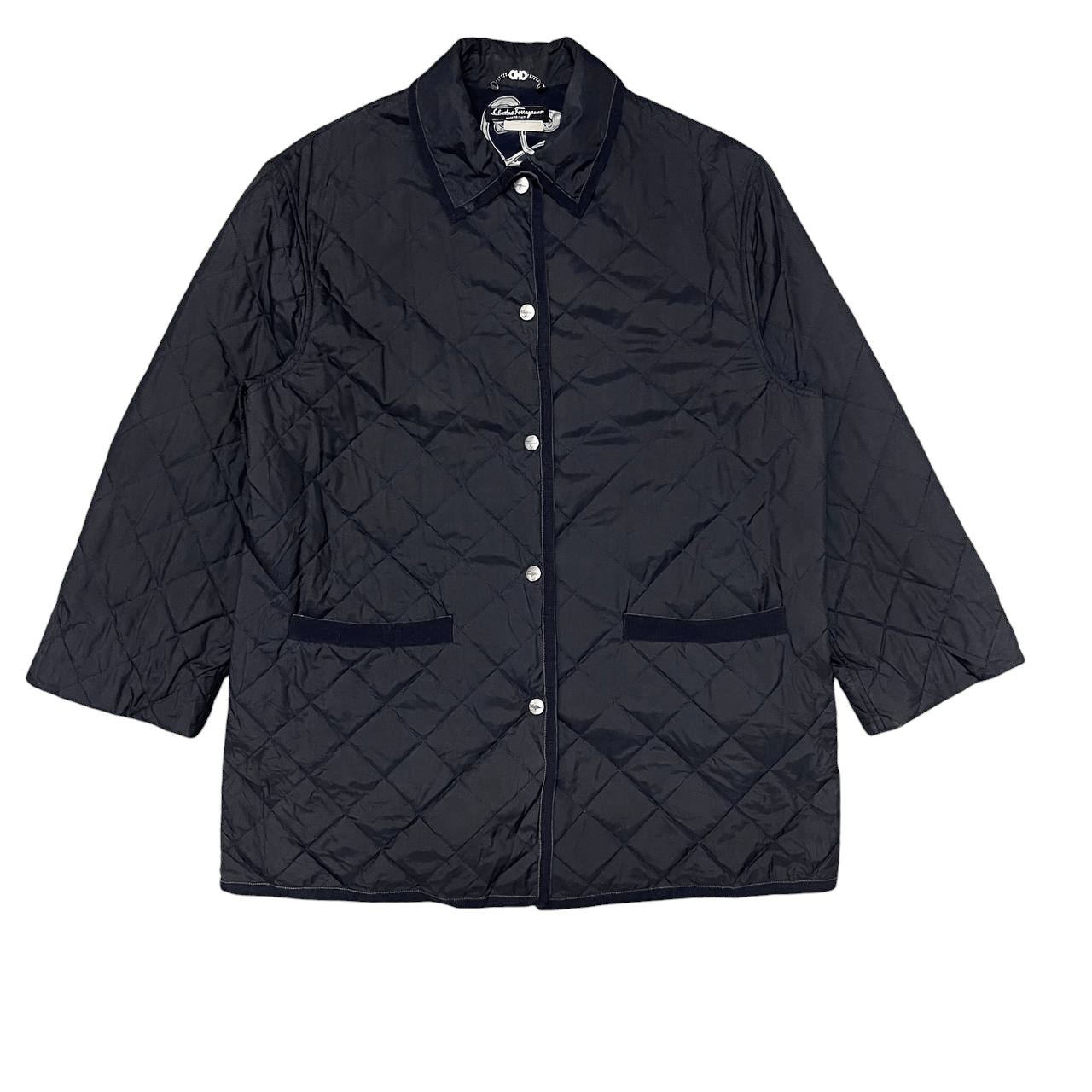 Salvatore Ferragamo Vintage Salvatore Ferragamo Quilted Jacket Made in Italy Size US M / EU 48-50 / 2 - 2 Thumbnail