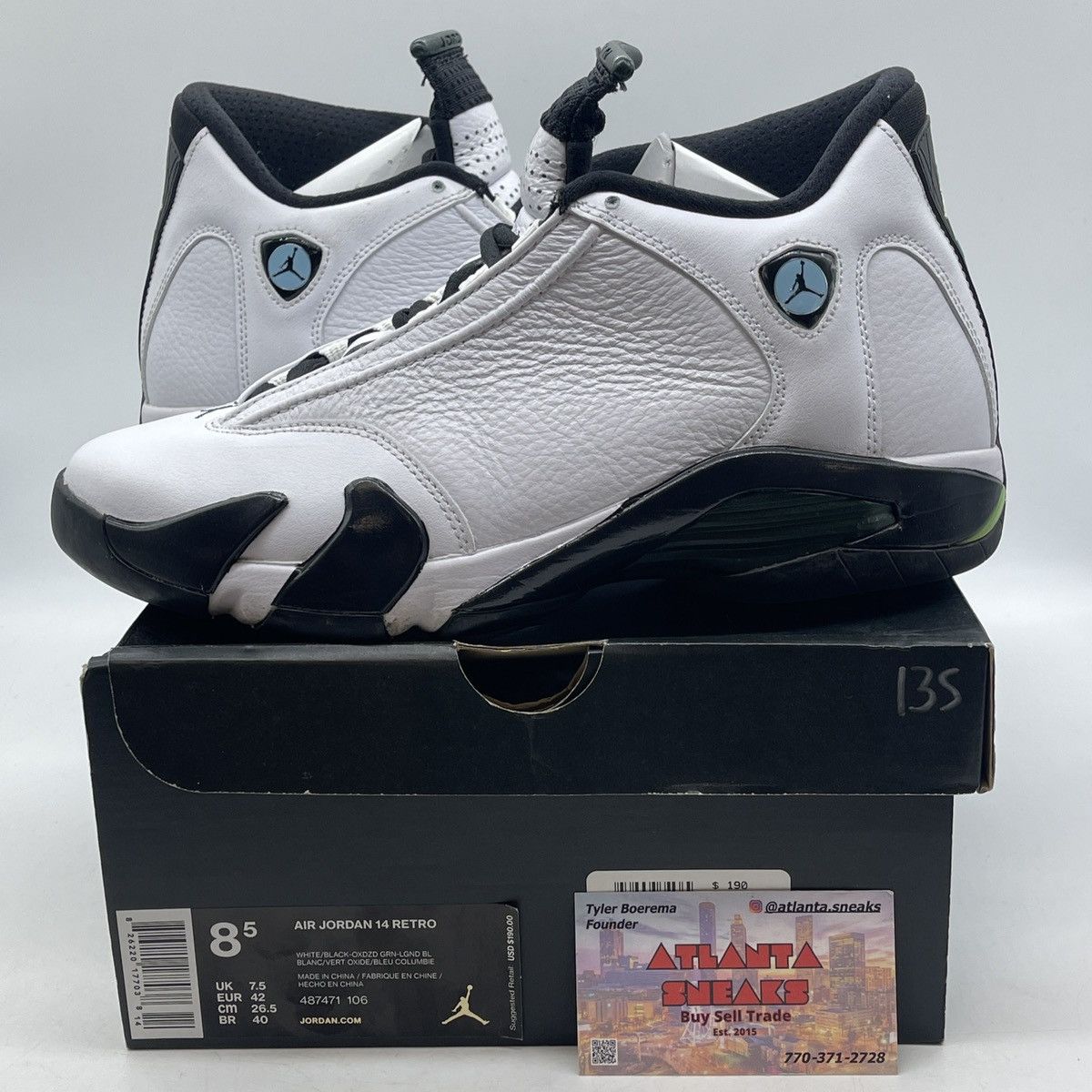 Jordan Brand Air Jordan 14 oxidized green Size US 8.5 / EU 41-42 - 1 Thumbnail