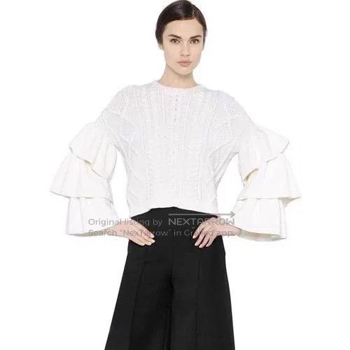 Valentino Valentino White sweater Size M / US 6-8 / IT 42-44 - 1 Thumbnail