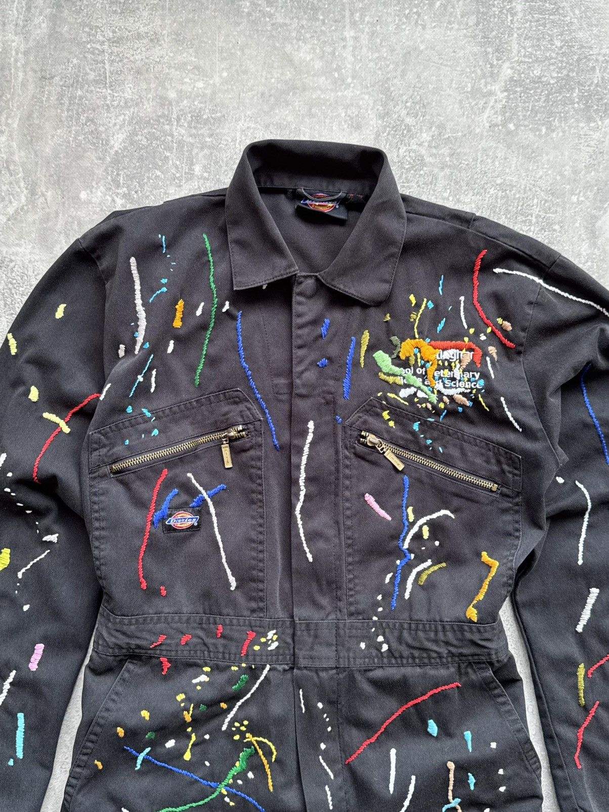 Dickies Hand Made Fake Embroidered Stains Overalls Dickies Work Wear Size US 32 / EU 48 - 5 Thumbnail