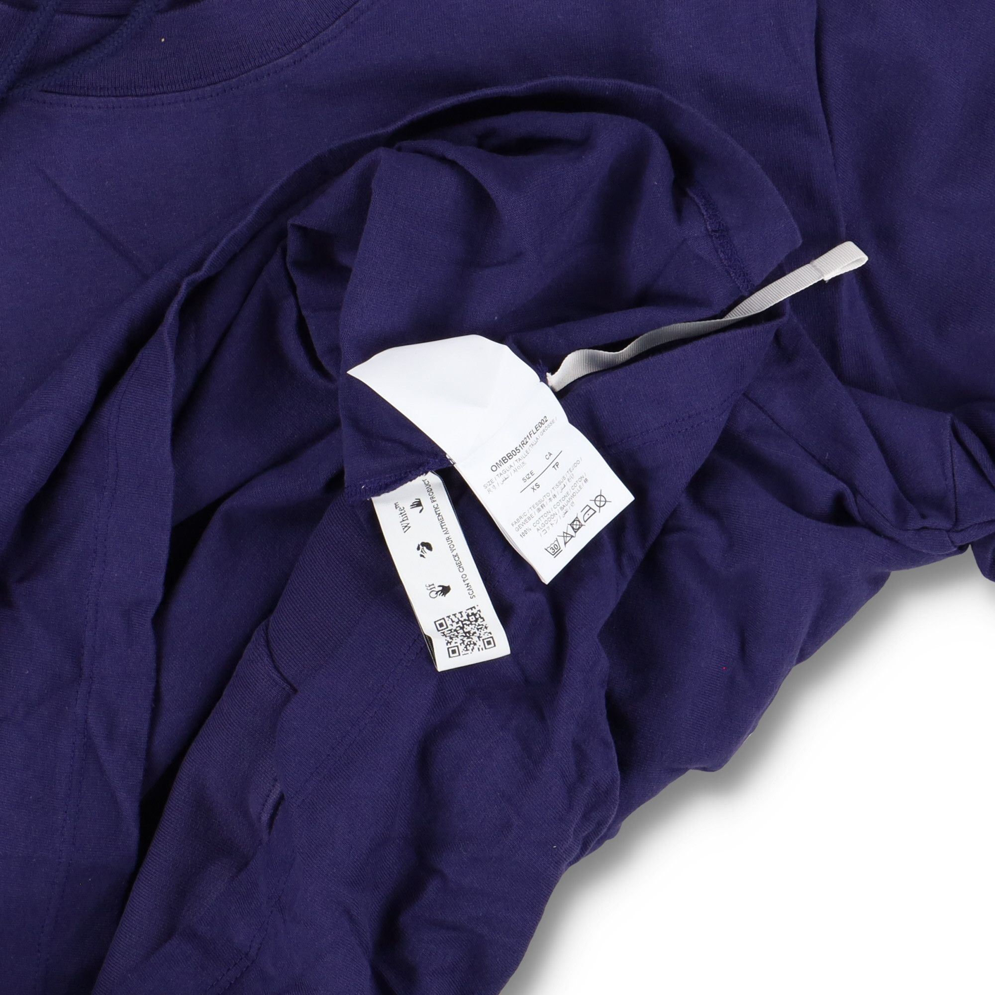 Off-White Blue Marker Arrows Oversized Layered Tee Hoodie Size US XS / EU 42 / 0 - 7 Thumbnail