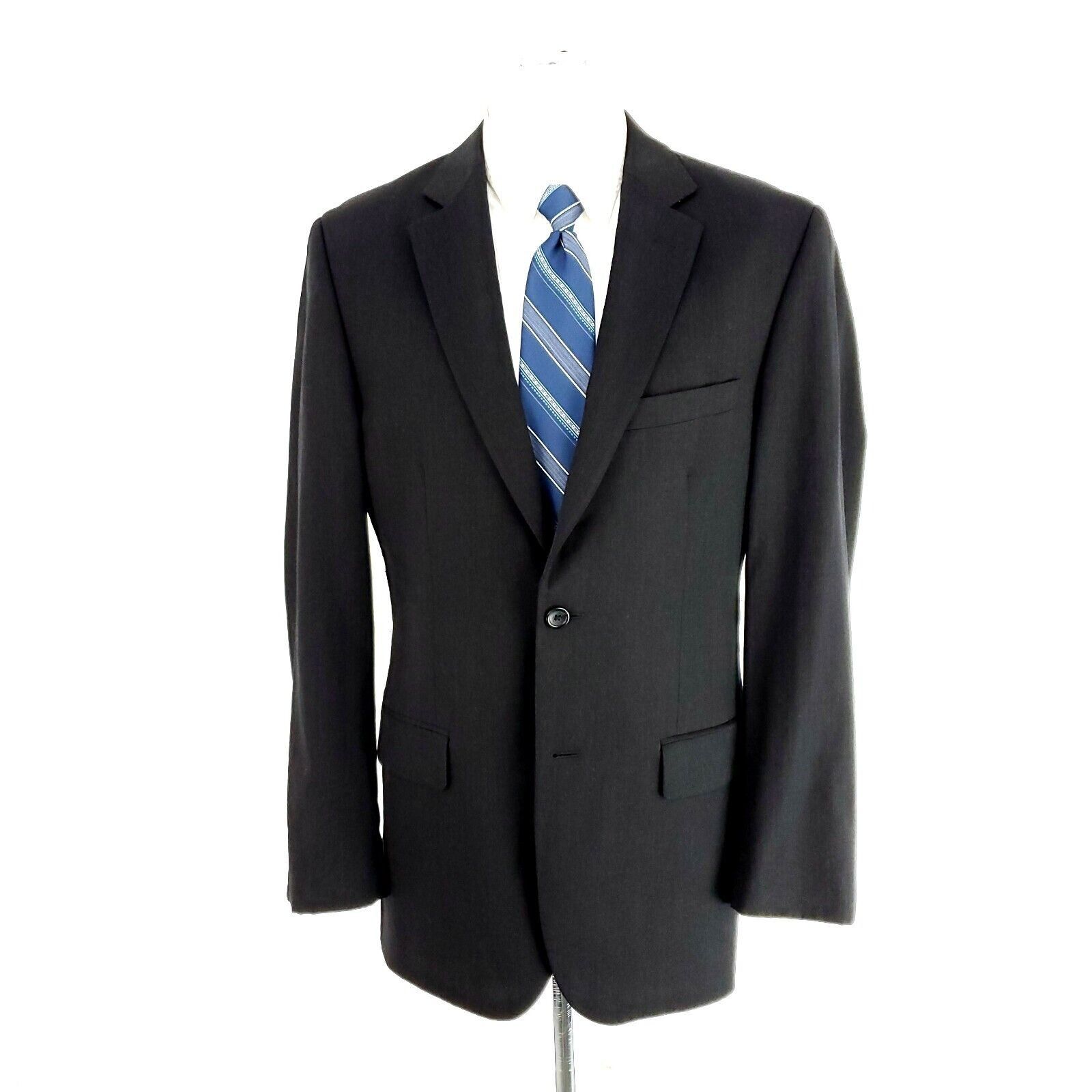 Pronto Uomo Pronto Uomo Platinum Wool 2 Button Blazer 38R Or Slim 40R Bl Size 38R - 3 Thumbnail