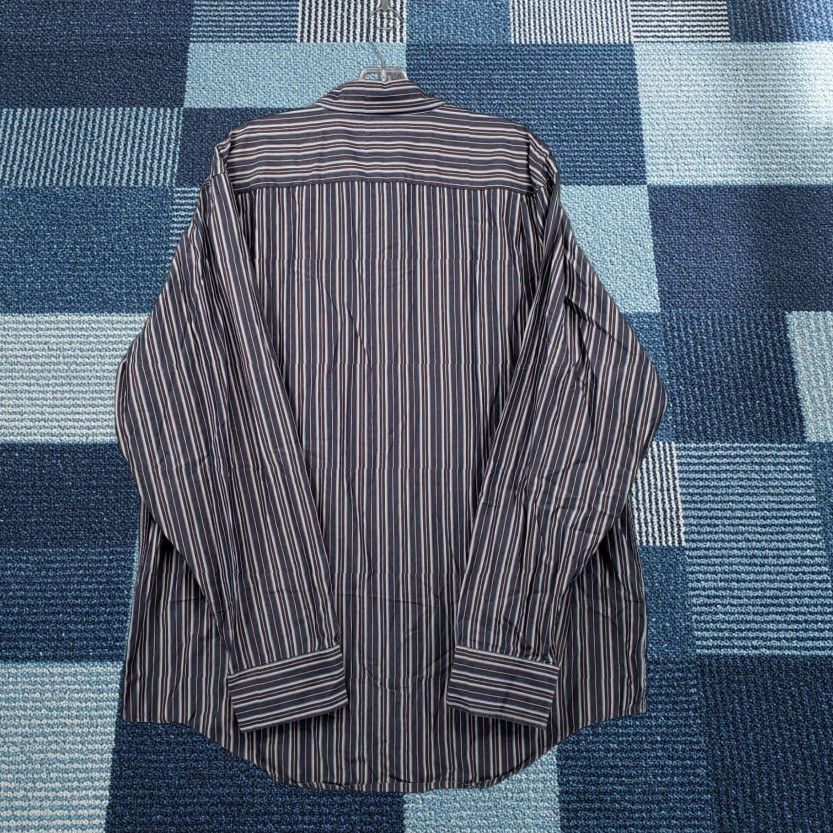 Banana Republic Banana Republic Shirt Mens XL Button-Up Long Sleeve Blue Striped Collared Size US XL / EU 56 / 4 - 1 Thumbnail