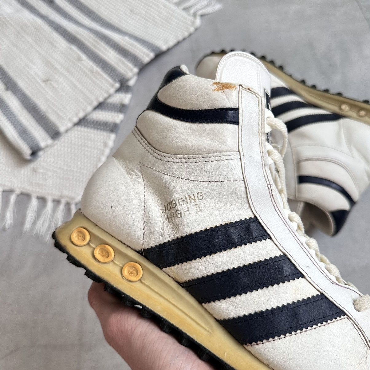 Adidas Vintage 80s Adidas Jogging High 2 Sneakers Boots Slovenia Size US 7 / EU 40 - 6 Thumbnail