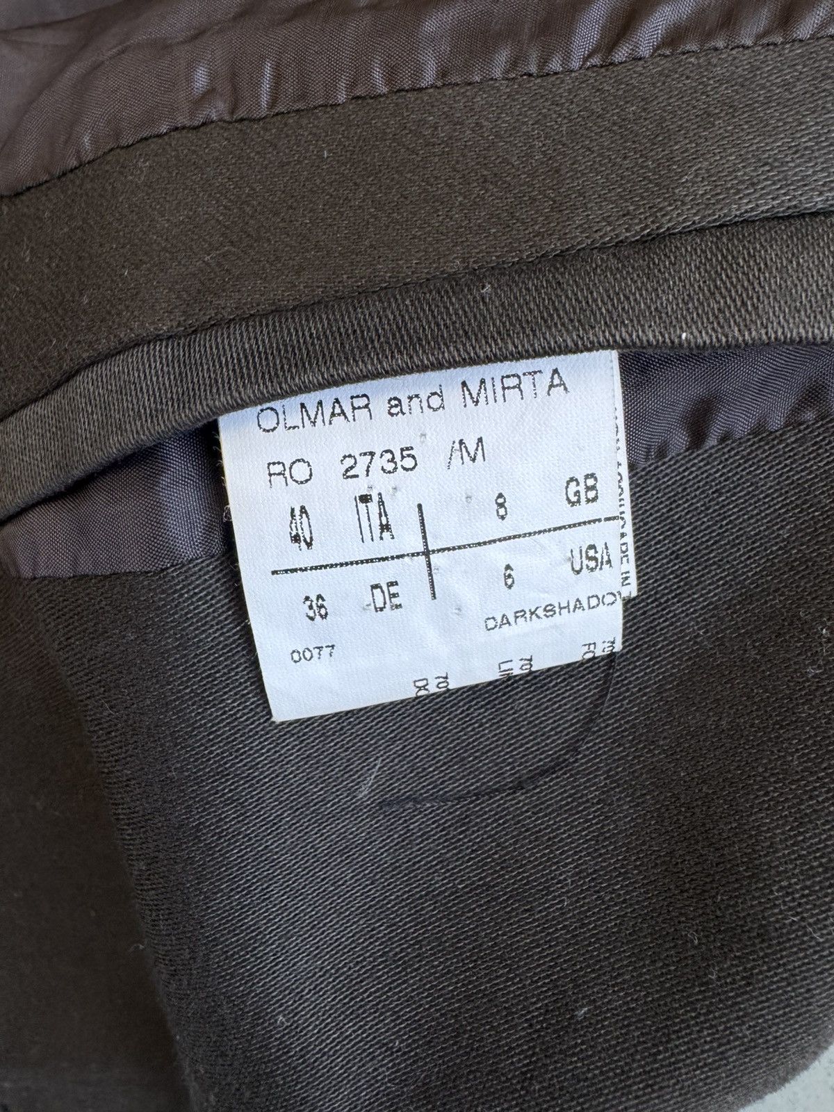 Rick Owens Rick Owens FW02 Sparrows Blazer Size S / US 4 / IT 40 - 6 Thumbnail