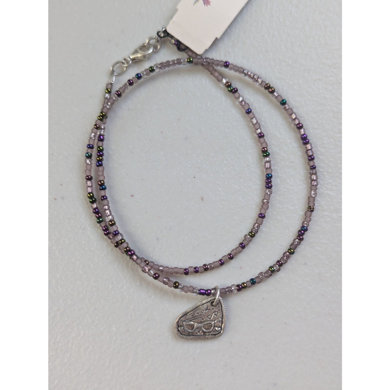 Peyote Bird Peyote Bird Beaded Charm Necklace Sterling Silver Pendant Size ONE SIZE - 2 Thumbnail
