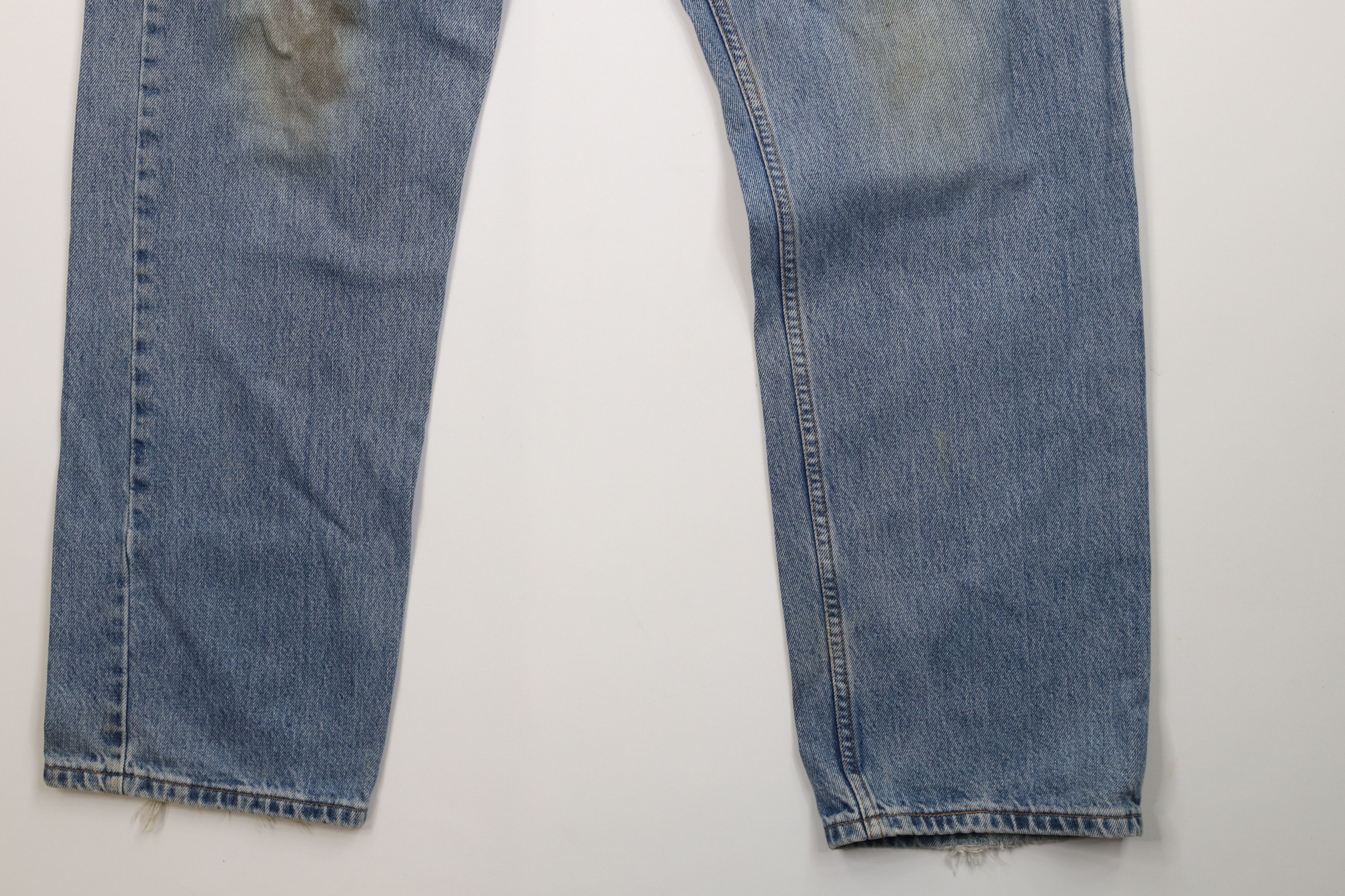 Levi's Vintage Y2K 2001 Levis 505 Straight Leg Jeans Blue USA Size US 38 / EU 54 - 5 Thumbnail