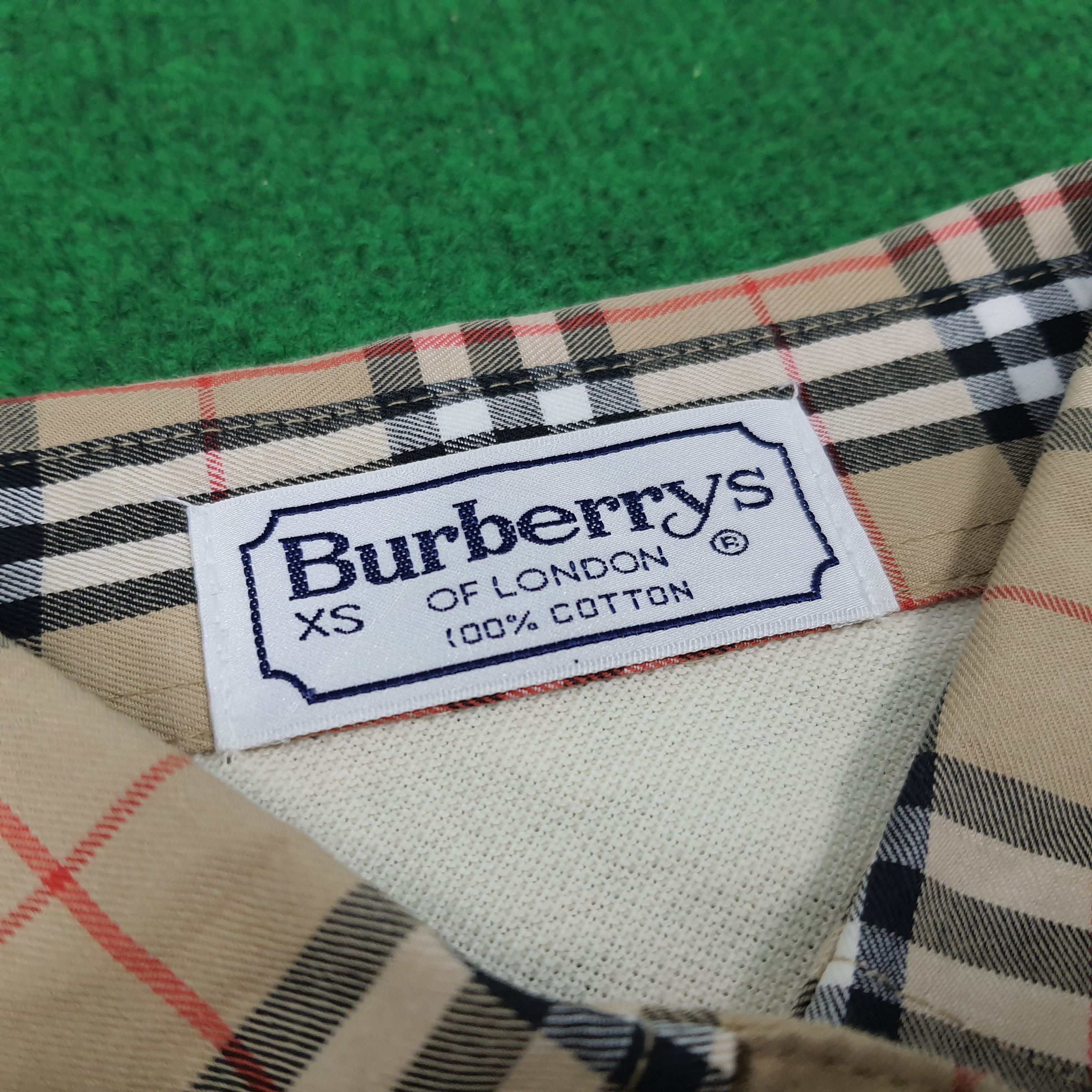 Burberry × Vintage Vintage Burberrys London Nova Check Long Sleeve Polo Shirt Size US M / EU 48-50 / 2 - 5 Thumbnail
