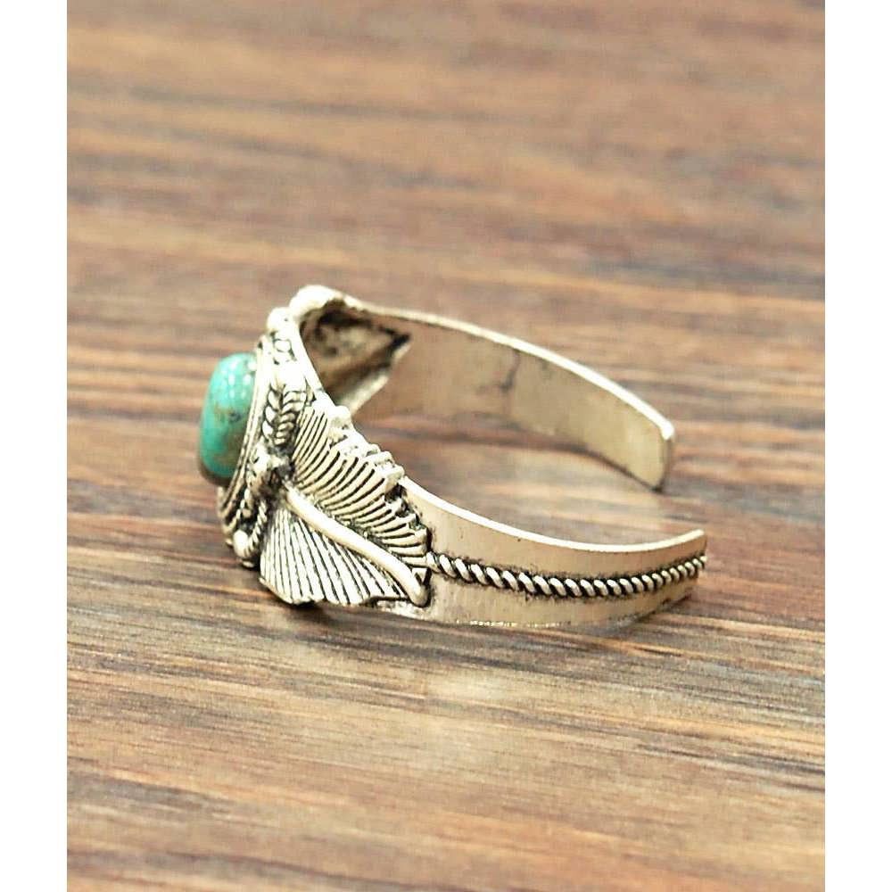 Other Turquoise Cuff Bracelet - Authentic Navajo Style, Boho Nativ Size ONE SIZE - 5 Thumbnail