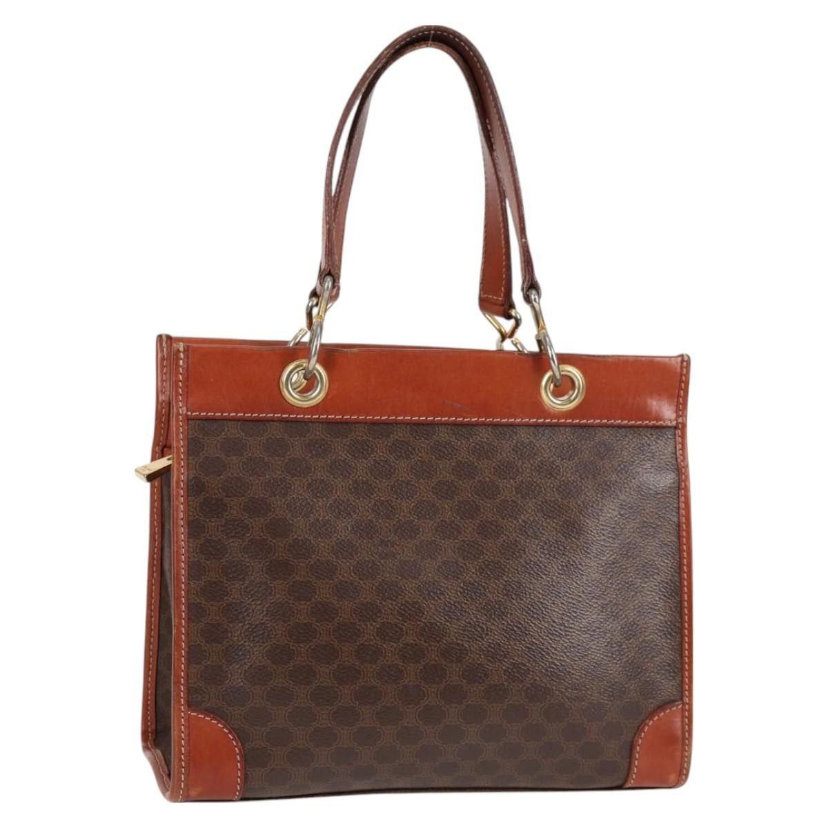 Celine Celine Vintage Macadam Shoulder Bag Leather Size ONE SIZE - 1 Thumbnail