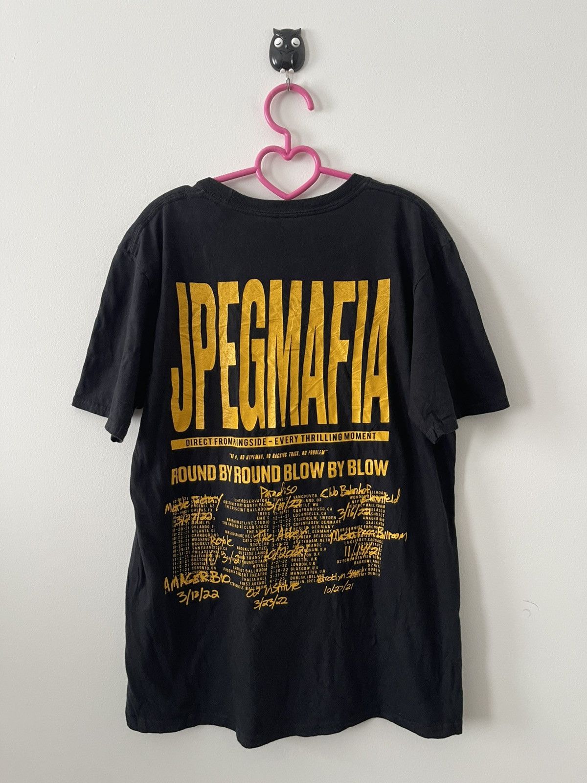 Band Tees Rare JPEGMAFIA Round by Round Blow by Blow Tour Tee Size US M / EU 48-50 / 2 - 3 Thumbnail