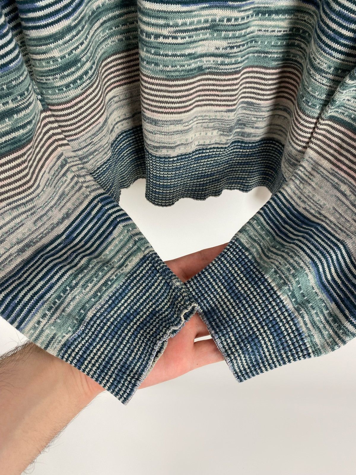 YMC YMC Abstract Stripped Cotton Sweater Size US M / EU 48-50 / 2 - 4 Thumbnail