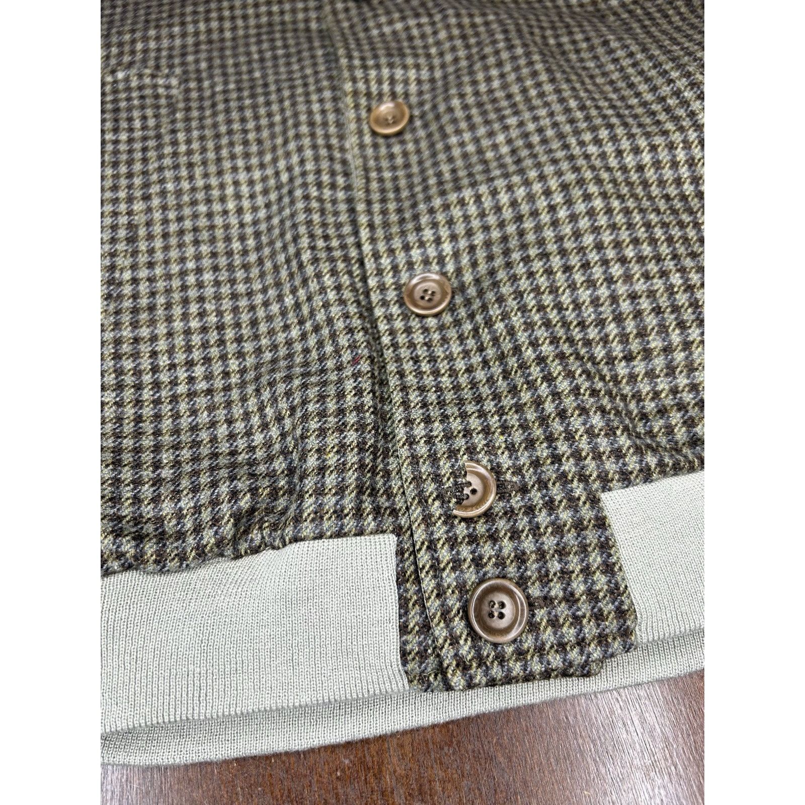 Sulka VTG Sulka Italy Houndstooth Wool Cashmere Reversible Jacket Size US L / EU 52-54 / 3 - 22 Thumbnail