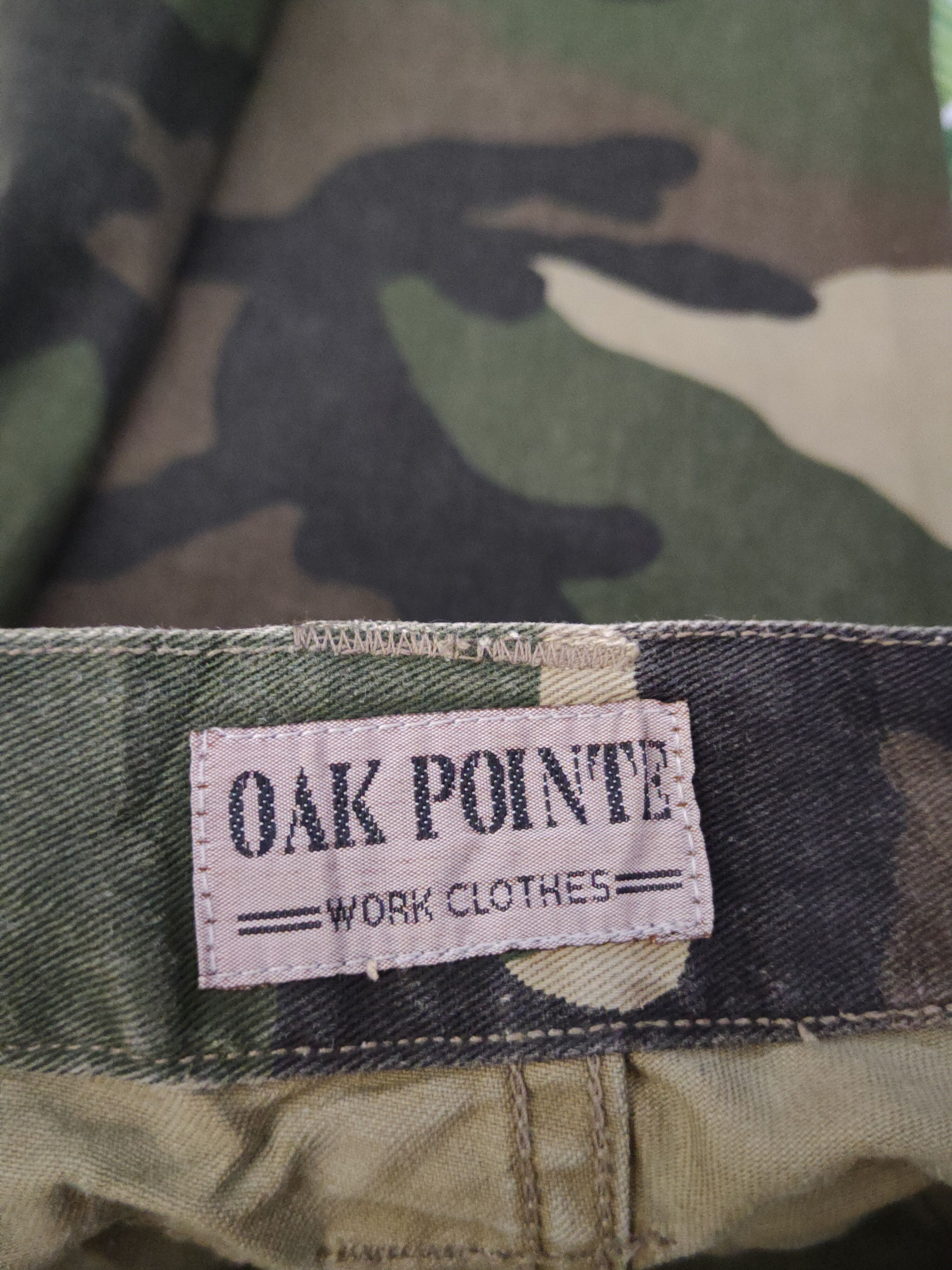 Japanese Brand Oak Pointe Camo Multipocket Tactical Cargo Pants #S2440 Size US 29 - 15 Thumbnail