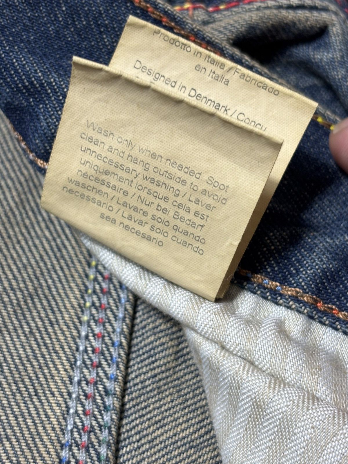 (di)vision Unique Patchwork Denim Jeans – Size 32 Size 24" / US 00 / IT 34 - 10 Thumbnail
