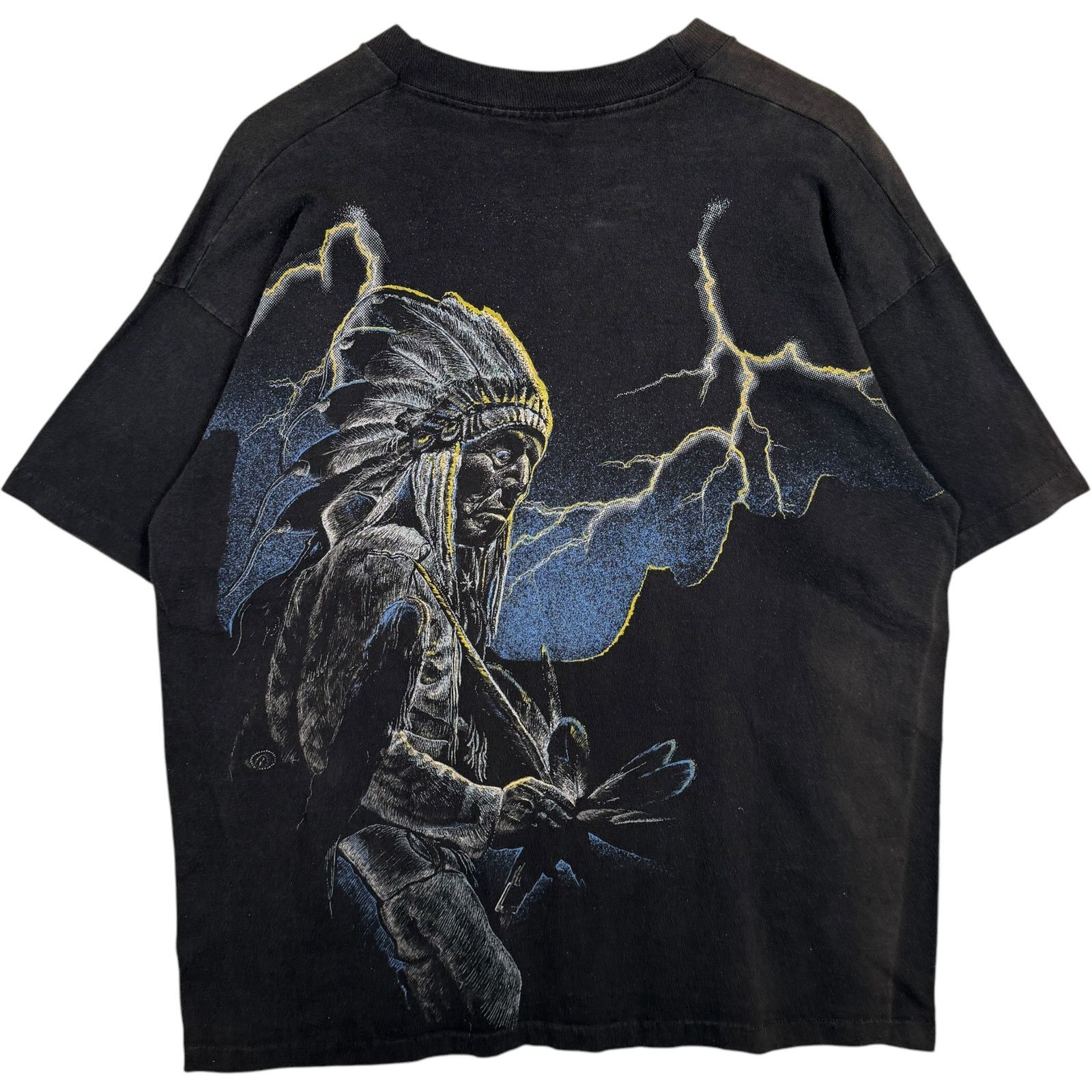 Fruit Of The Loom Vintage Native American Double-Sided Tee XXL Size US XXL / EU 58 / 5 - 5 Thumbnail