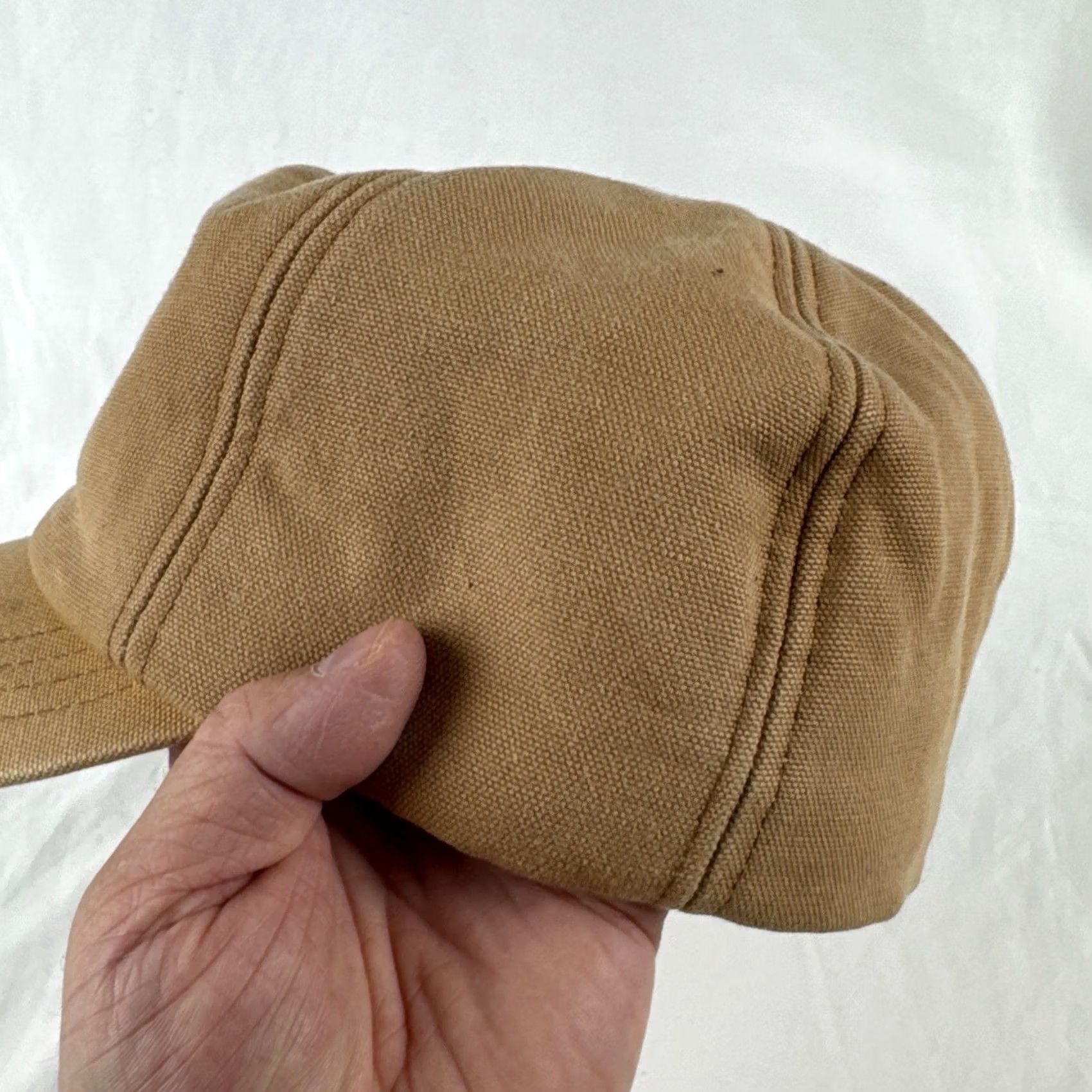 Carhartt VINTAGE Carhartt Duck Canvas Insulated Flap Hat USA Made Workwear 80s S Mens Brown Size ONE SIZE - 6 Thumbnail