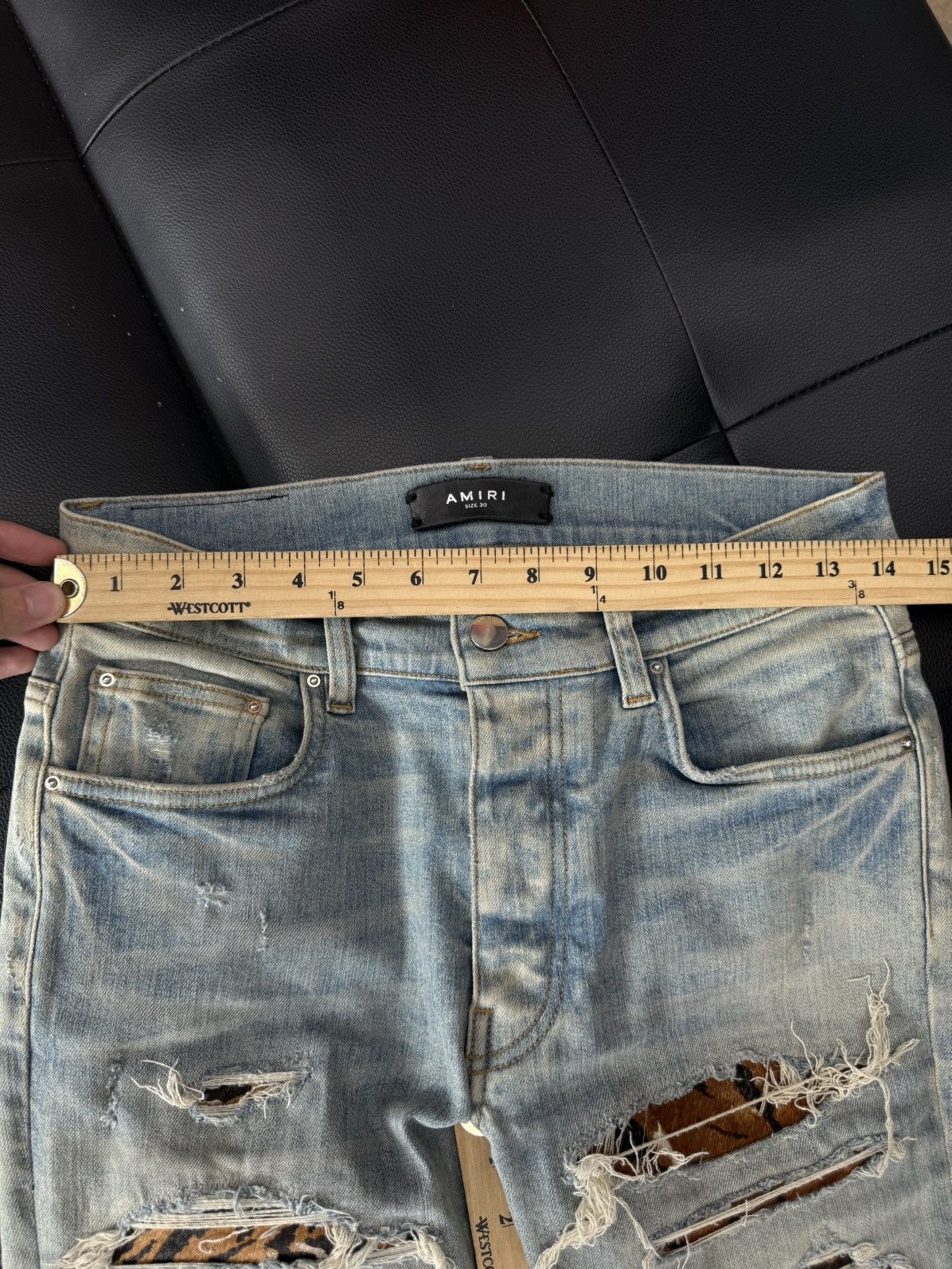 Amiri Amiri Blue Jeans Cheetah Patch Rare Size 30 Flawless 🧼 Size US 30 / EU 46 - 16 Thumbnail