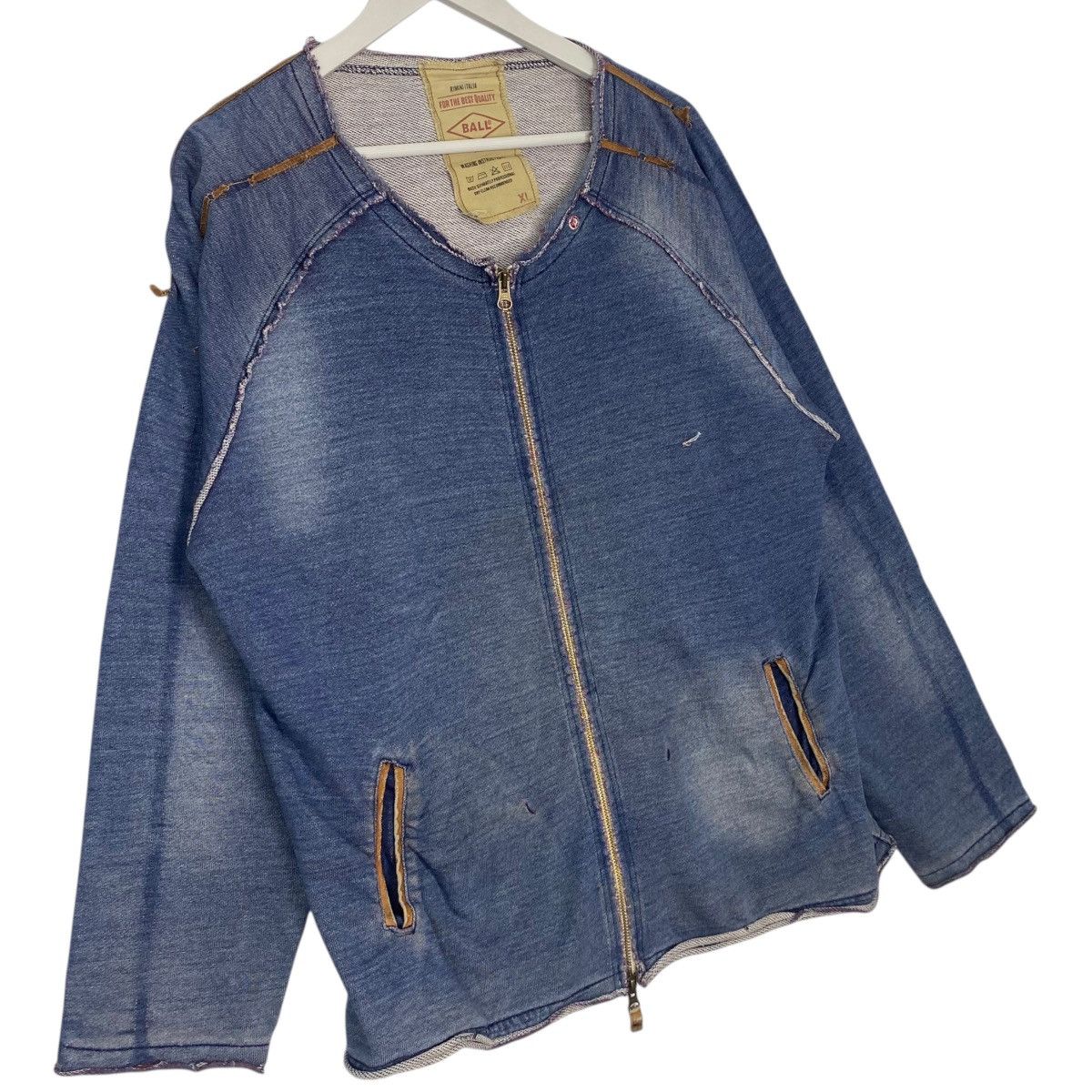 Other Vintage Ball Japan Denim Sweat Jacket Full Zip Wash Dye XL Size US XL / EU 56 / 4 - 2 Thumbnail