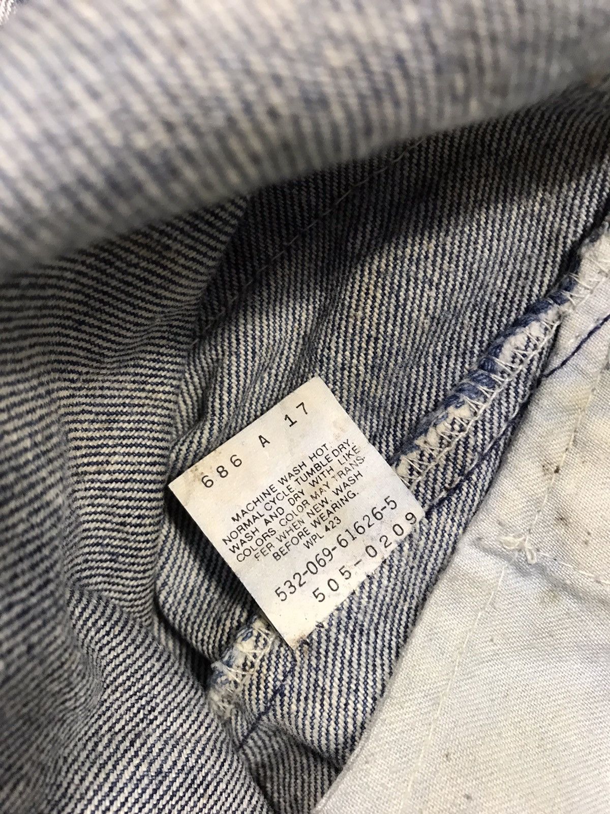Levi's Vintage Clothing Levi's Lot 505 Zipper Indigo Denim Cu Acid Wash Size US 29 - 9 Thumbnail