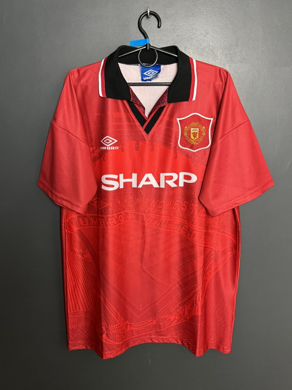 Umbro Vintage Manchester United 94/95 Home Football Jersey T-Shirt Size US L / EU 52-54 / 3 - 1 Thumbnail