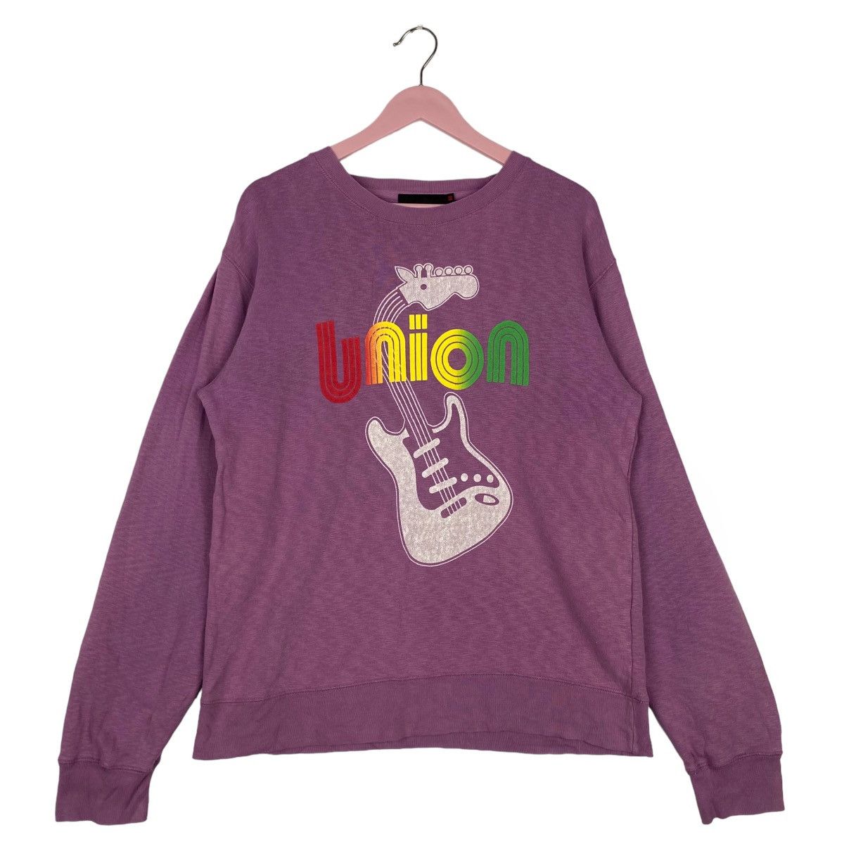 Union LA × Vintage Vintage Union Printed Crewneck Sweatshirt Purple Pullover Size US M / EU 48-50 / 2 - 1 Thumbnail