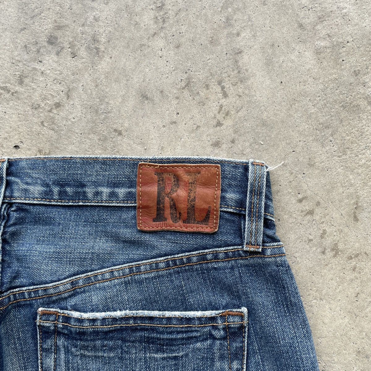 Ralph Lauren Vintage Polo Ralph Lauren Baggy Jeans Faded Denim Pants W33 Size US 33 - 10 Thumbnail