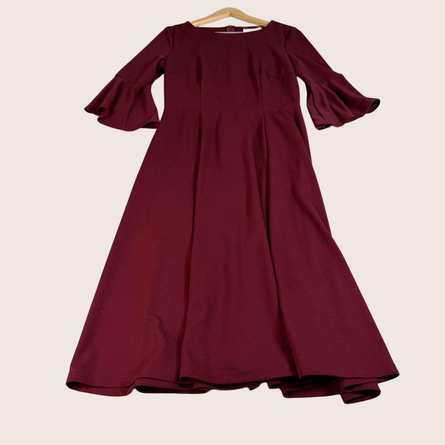 Bell HOMRAIN Dress Women M Red Maxi Fit & Flare Bell Sleeve Formal Wedding Size M / US 6-8 / IT 42-44 - 1 Thumbnail