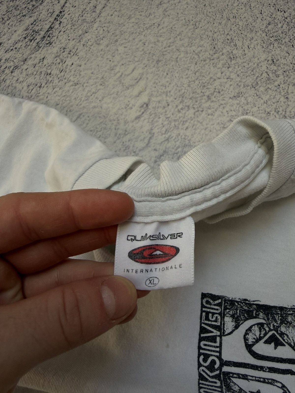 Quiksilver Vintage 90s Stussy Style Big Logo T-Shirt Made in Usa Size US XL / EU 56 / 4 - 8 Thumbnail